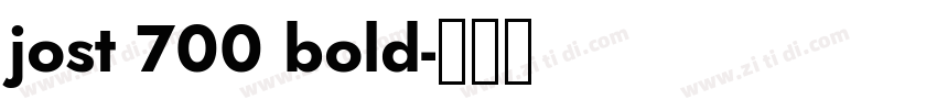 jost 700 bold字体转换